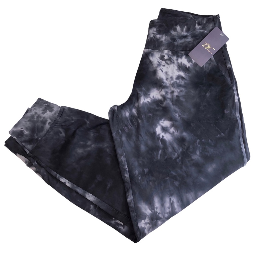 BNWT Lycra Stretch Joggers, Loose Fit, Sz L, 2 Tone Gray, Dragonfit